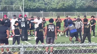 Tyler Parker 1 on 1 Clips #TeenHulk Going against the BEST LINEMAN IN THE COUNTRY