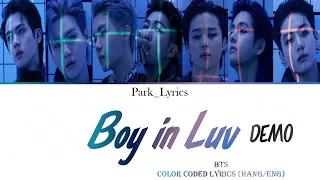 BTS Boy in Luv Demo Color Coded Lyrics (Hang/Eng)