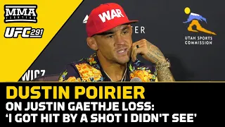 Dustin Poirier On Justin Gaethje Loss: I Got Hit By A Shot I Didn't See | UFC 291 | MMA Fighting