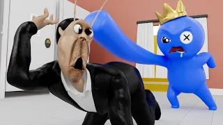 Rainbow Friends 2, but OBUNGA makes BLUE ANGRY?! | Cartoon Animation