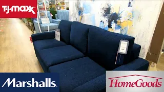 TJ MAXX MARSHALLS HOMEGOODS FURNITURE SOFAS CHAIRS TABLES SHOP WITH ME SHOPPING STORE WALKTHROUGH