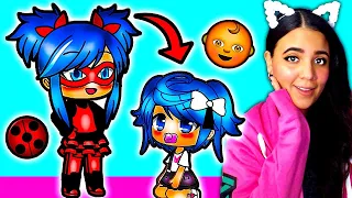 🐞 If Marinette Was a BABY for 24 Hours! 👶 MLB Miraculous Ladybug 🐞 Gacha Life Mini Movie Reaction