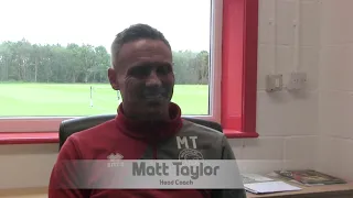 Pre-match: Head Coach Matt Taylor looks ahead to Exeter City clash