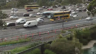 Warringah Freeway Upgrade time lapse - Wednesday 21 February 2024