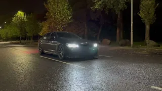 840bhp M5 F90 sound of straight pipe with pop and bangs