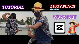 Luffy punch 👊 VFX capcut tutorial , gum gum punch VFX , stretchable hands VFX 🔥 one piece vfx