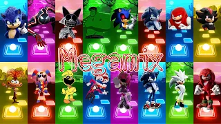 Sonic the hedgehog VS Sonic exe VS Smiling Critters VS Amy exe || Megamix || Tileshop EDM Rush