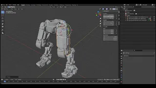 Anvil Digital Forge - Light Mech - Customise and Print CAD Tutorial Using Blender and Chitubox