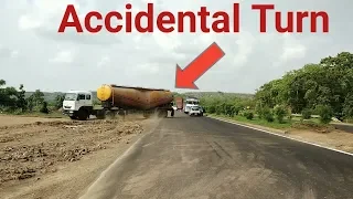 Accidental Turn on dangerous Highway || road accident|| ghat accident.