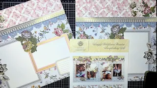 Anna Griffin "Simply Wildflower Meadow" Scrapbooking Kit 2-Page LO w/Border Accent Tutorial! Pg 9-10