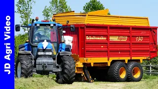 New Holland TM135 + Ahlmann AZ14 | Gras inkuilen | Grass silage | van Norel Doornspijk