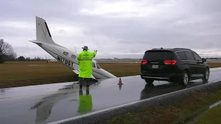 Plane Lawn Darts Off Runway | West Houston