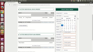 OpenMRS 2.3 Drug Order and Pharmacy module - How to create a single drug order