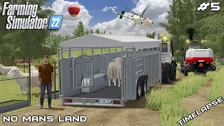 Buying ANIMALS & EQUIPMENT with @kedex | No Mans Land - SURVIVAL | Farming Simulator 22 | Episode 5