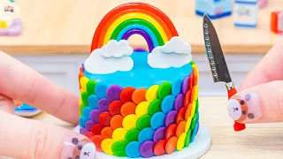 Miniature Rainbow Chocolate Cake 🌈Sweet Miniature Rainbow Cake Decorating | 1000+ Miniature Ideas