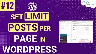 How to Limit the Number of Posts Per Page - WordPress for Beginners - In Hindi