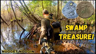 Metal Detecting the SWAMP! Found Buried Treasures from 200+ Yrs Ago!