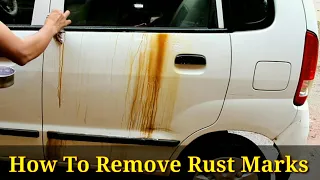 how to remove rust stains from cars