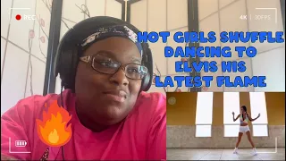 ELVIS - HIS LATEST FLAME REMIX|HOT GIRLS SHUFFLE DANCING REACTION