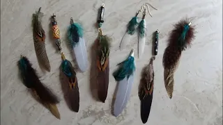 Tribal Feather Charms