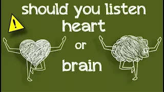 perfect answer - should you listen to heart or brain