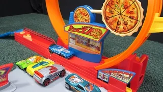 Hot Wheels Speedy Pizza Fold&Go Playset Pizzaaah!