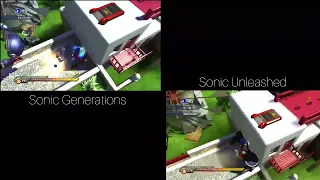 Sonic Generations (Unleashed Mods) Vs Sonic Unleashed (Xbox 360) Comparison 2