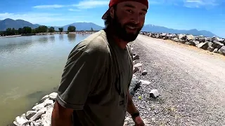 UTAH LAKE) FINLEY GOT INTO THE BIG CATFISH