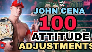 WWE - John Cena 100 Attitude Adjustments (AA)