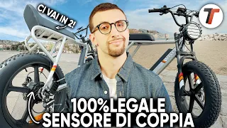 SI VOLA in DUE con questa BICI ELETTRICA FAT LEGALE con sensore di COPPIA (CODICE SCONTO)