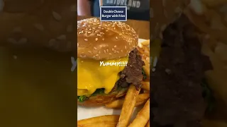 DOUBLE CHEESE BURGER WITH FRIES