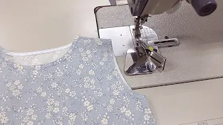 Sleeveless blouse with no collar can be made in 20 minutes /Sewing Techniques
