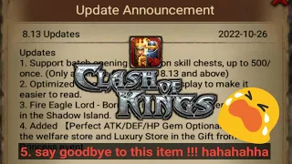 Secret update 8.13 (that will make you cry) | Clash Of Kings