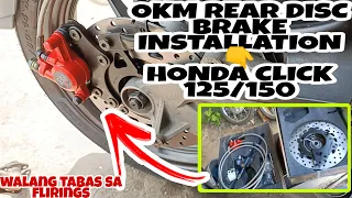 convertion drum brake to disc brake | honda click125/150 walang tatabasin na flirings