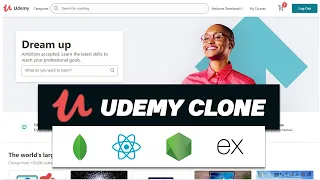 Full Stack UDEMY Clone with REACT JS, MONGO DB, NODE JS, EXPERSS JS | 2021