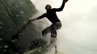 Surfing wipeout GoPro Hero 3 Black @ 100FPS