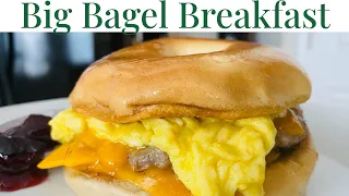 How To Make The Biggest Best Bagel Breakfast Sandwich (Better Than McDonald's)