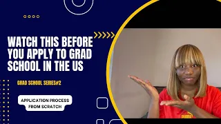 Grad School Series#2:WATCH THIS BEFORE YOU APPLY TO GRAD SCHOOL IN THE US🇺🇸|Application Process