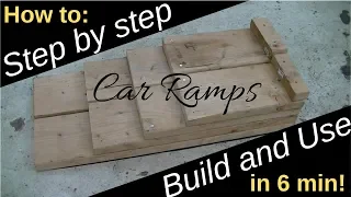 Great DIY idea for Cars! Homemade Car Ramps