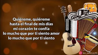 Quiéreme, Luis Mateus - Letra