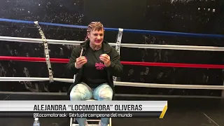 Alejandra Locomotora Oliveras le respondió a la boxeadora Amanda Serrano: "Sos una mentirosa"