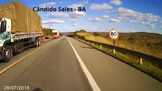 Viagem de Moto pelo  Nordeste  -  BR 116  - Cândido Sales - BA