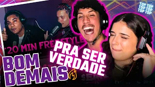 DUDU E VK FAZEM FREESTYLE INSANO DE 20 MINUTOS 🤯 | GUZERA REACT 🔥