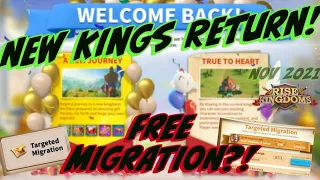 2021 KINGS RETURN | FREE MIGRATION 10MIL & LOWER | RISW Of KINGDOMS - RoK