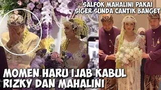 Momen Haru Ijab Kabul Rizky Febian & Mahalini, Netizen Salfok Mahalini Pakai Siger Sunda  "Pangling"