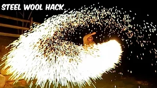 Steel Wool Sparklers - Science Experiment