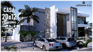 House Design | Modern House Design | 20x12m 2 Storey | 3 Bedrooms