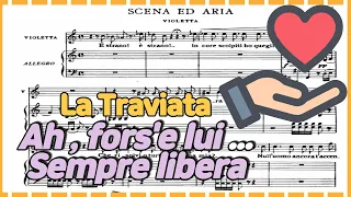 [La Traviata] ' Ah fors'e lui ... Sempre libera ' Accompaniment 비올레타 아리아 반주