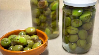 ACEITUNAS CURADAS   al estilo TRADICIONAL y CONSERVADAS EN SALMUERA.