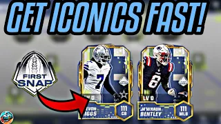 HOW TO GET FIRST SNAP ICONICS FAST! BEST WAY! Madden Mobile 24